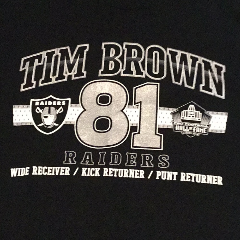 Tim Brown’s Hall of fame Tee